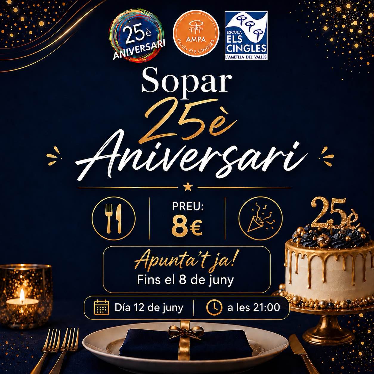 Inscripció a Sopar final de curs